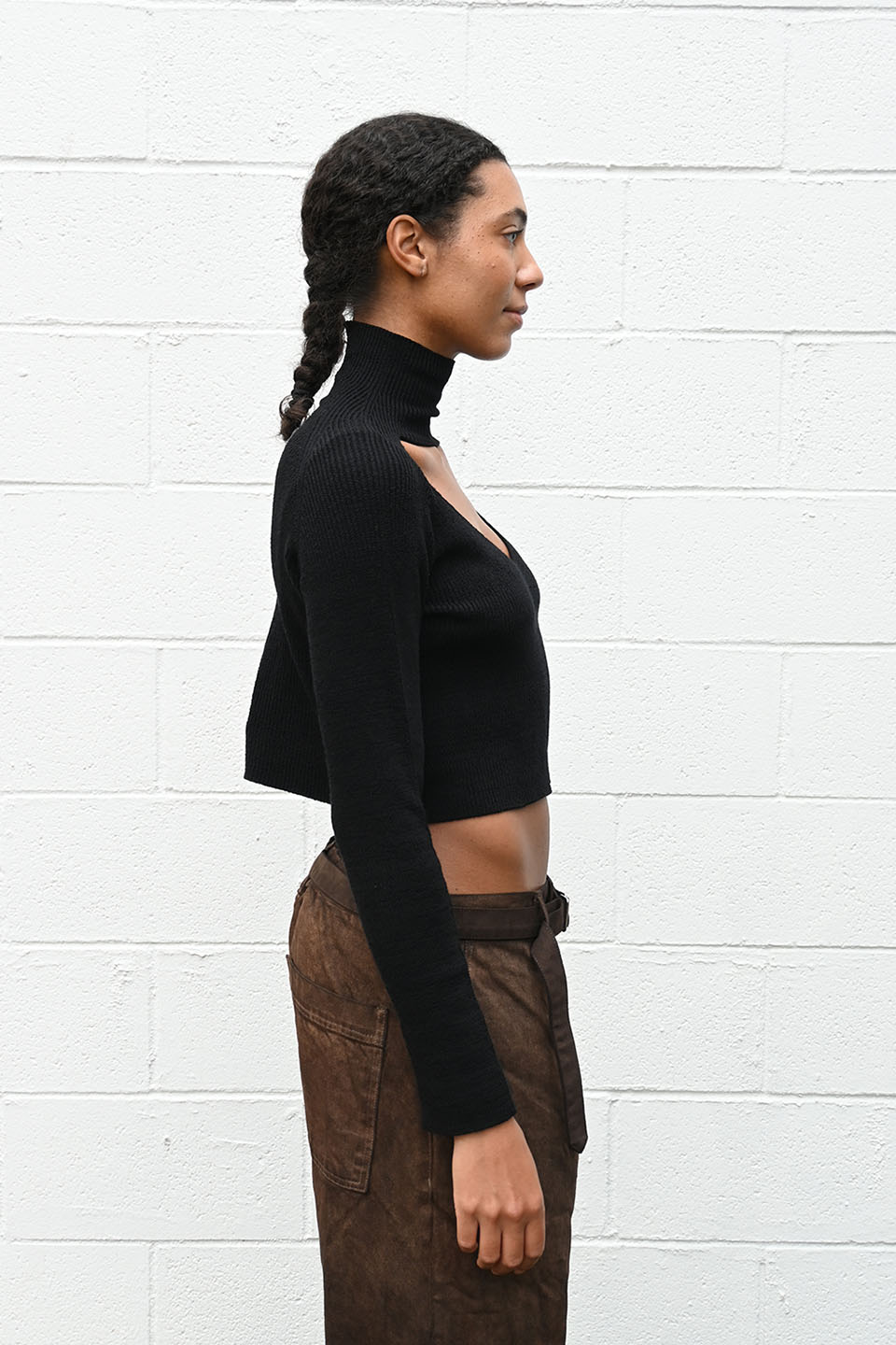 Short Bonnie Knit Black