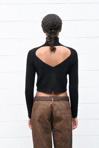 Short Bonnie Knit Black