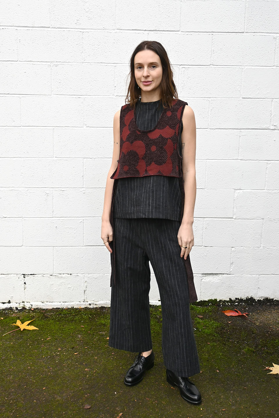 Tie Vest Burgundy