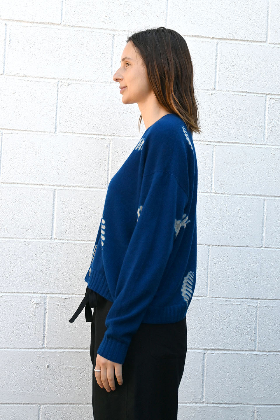 Seamless Cashmere Cardigan Feathers