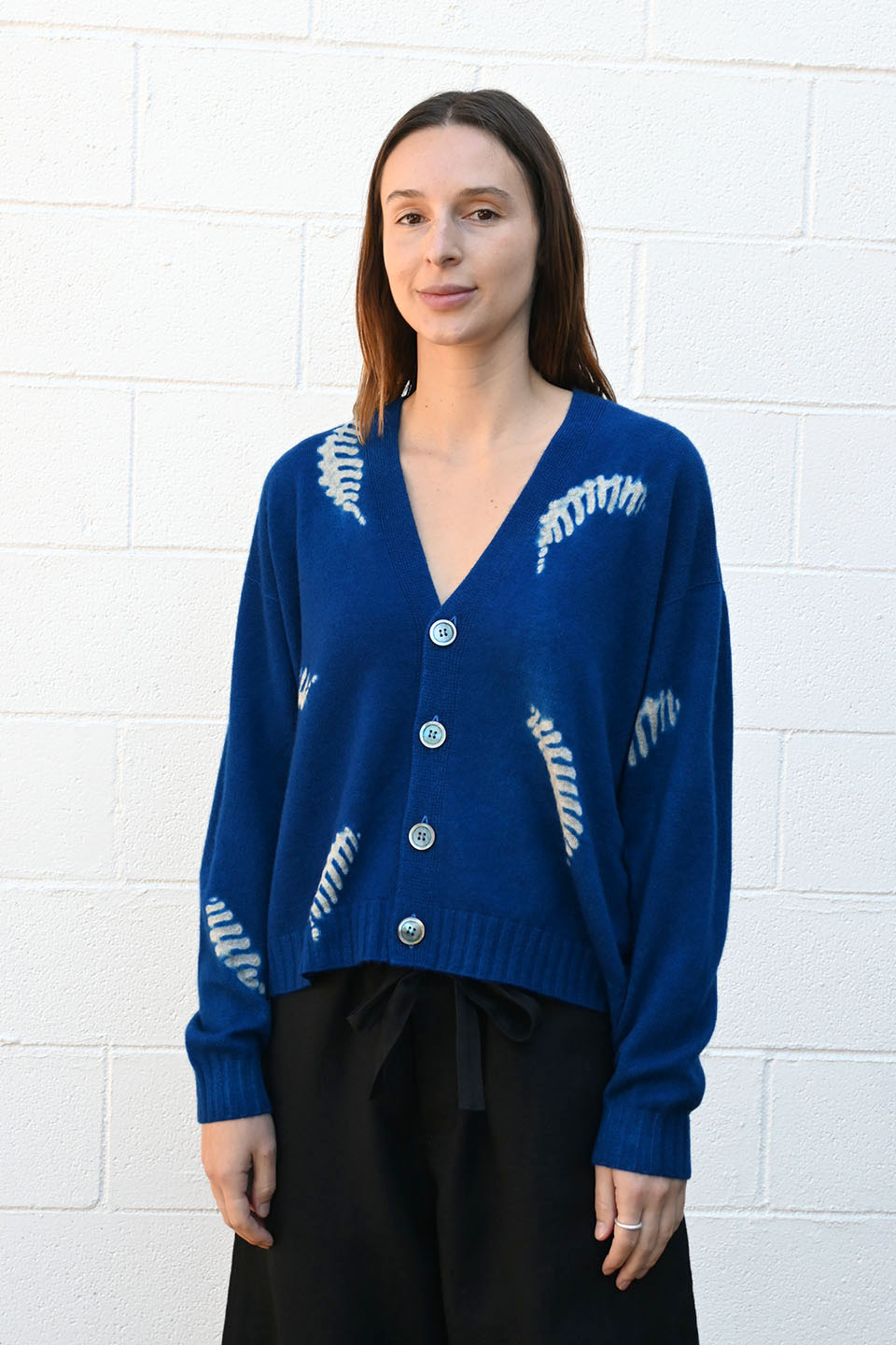Seamless Cashmere Cardigan Feathers