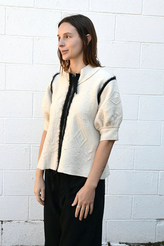 Zippered Felted Top