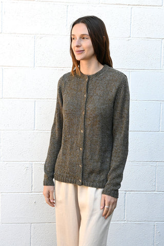 Green and Blue Heathered Cardigan