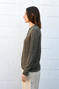 Green and Blue Heathered Cardigan