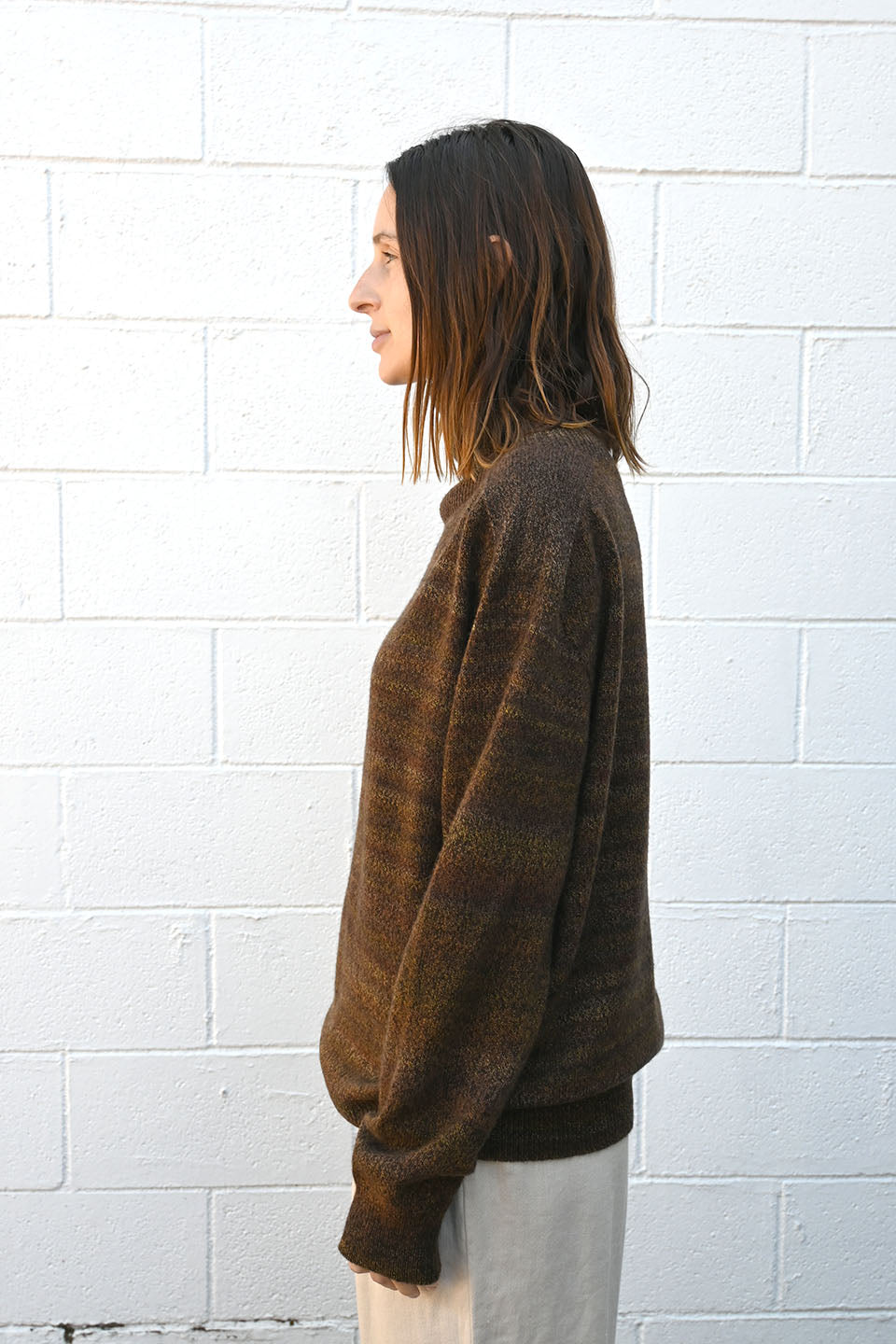 Gradation High Neck Knit