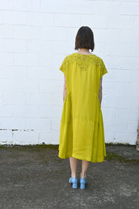Silk Embroidered Dress