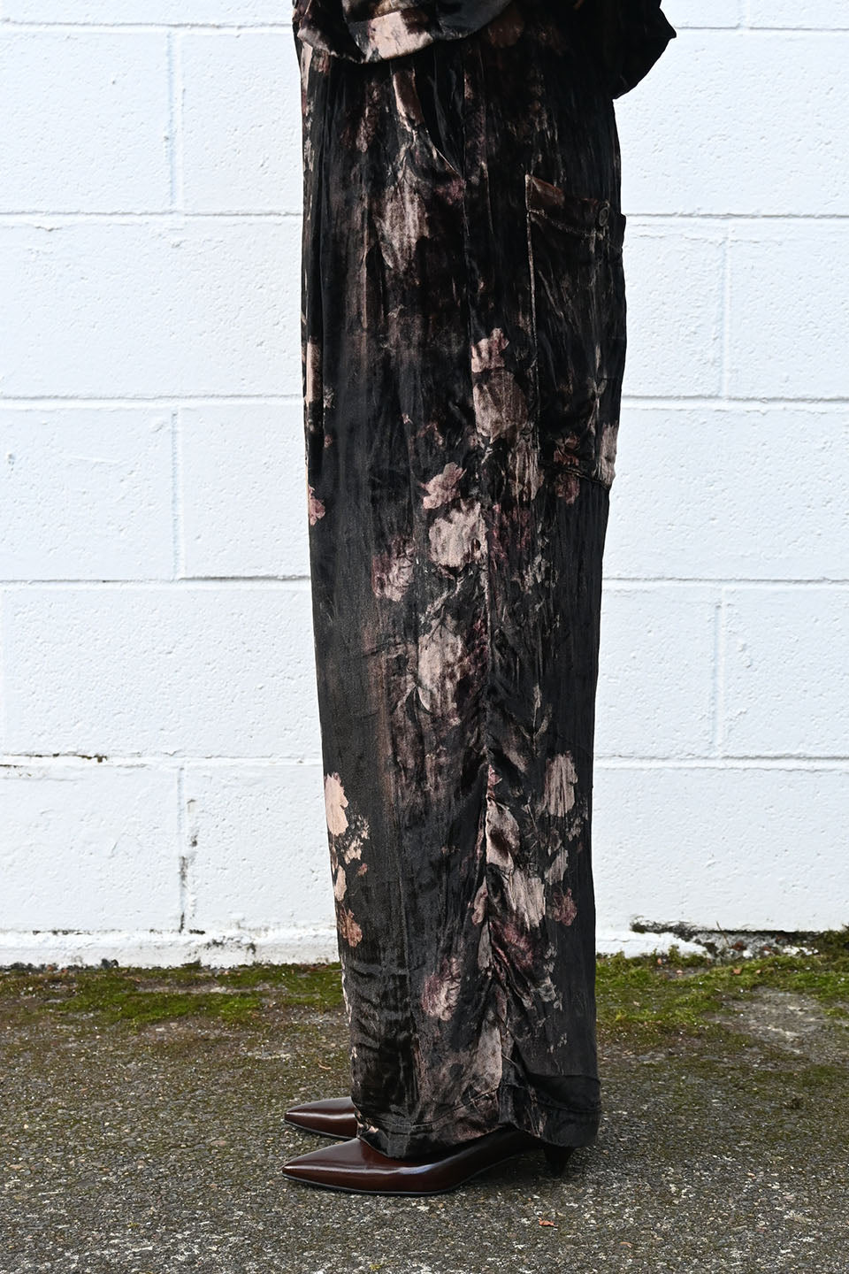 Bouquet Velvet Poet's Pant