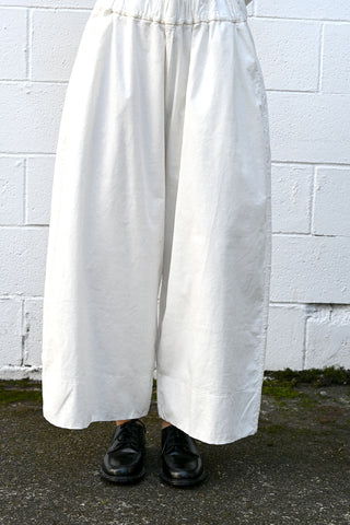Wide Trousers Velvet Milk