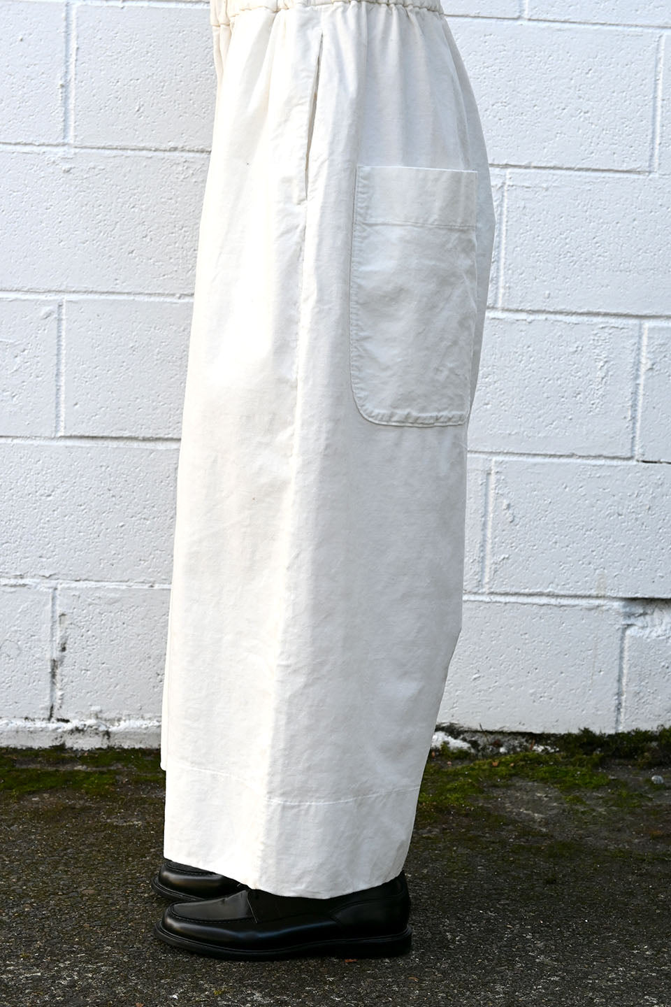 Wide Trousers Velvet Milk