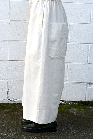 Wide Trousers Velvet Milk