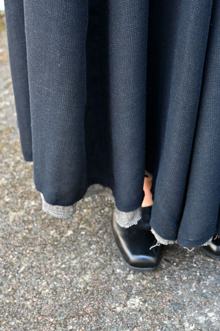 Black Houndstooth Skirt
