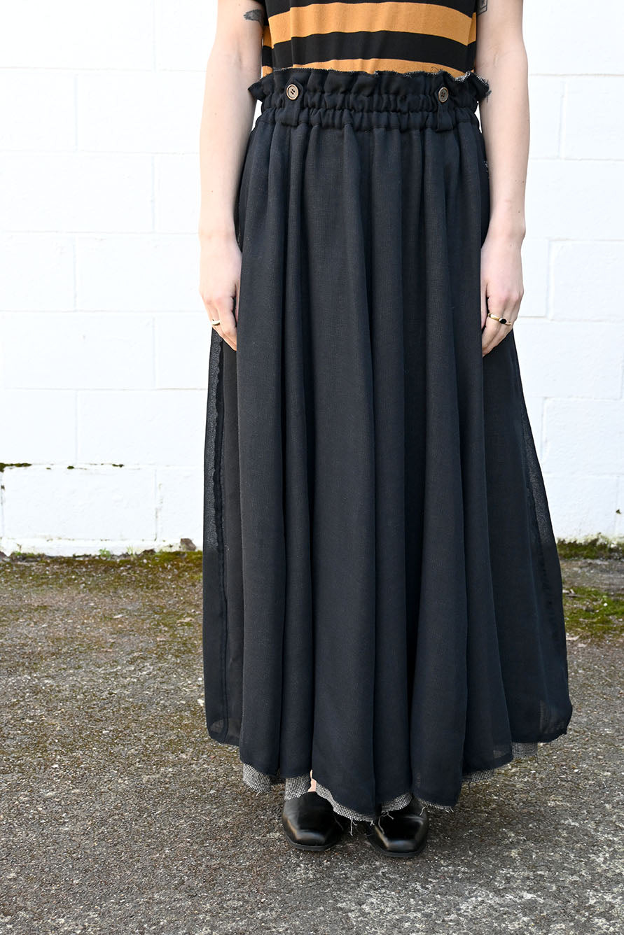 Black Houndstooth Skirt