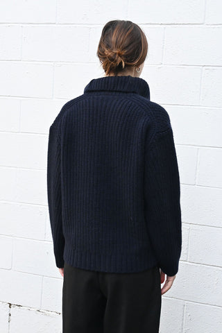 Wool Alpaca Zipper Sweater