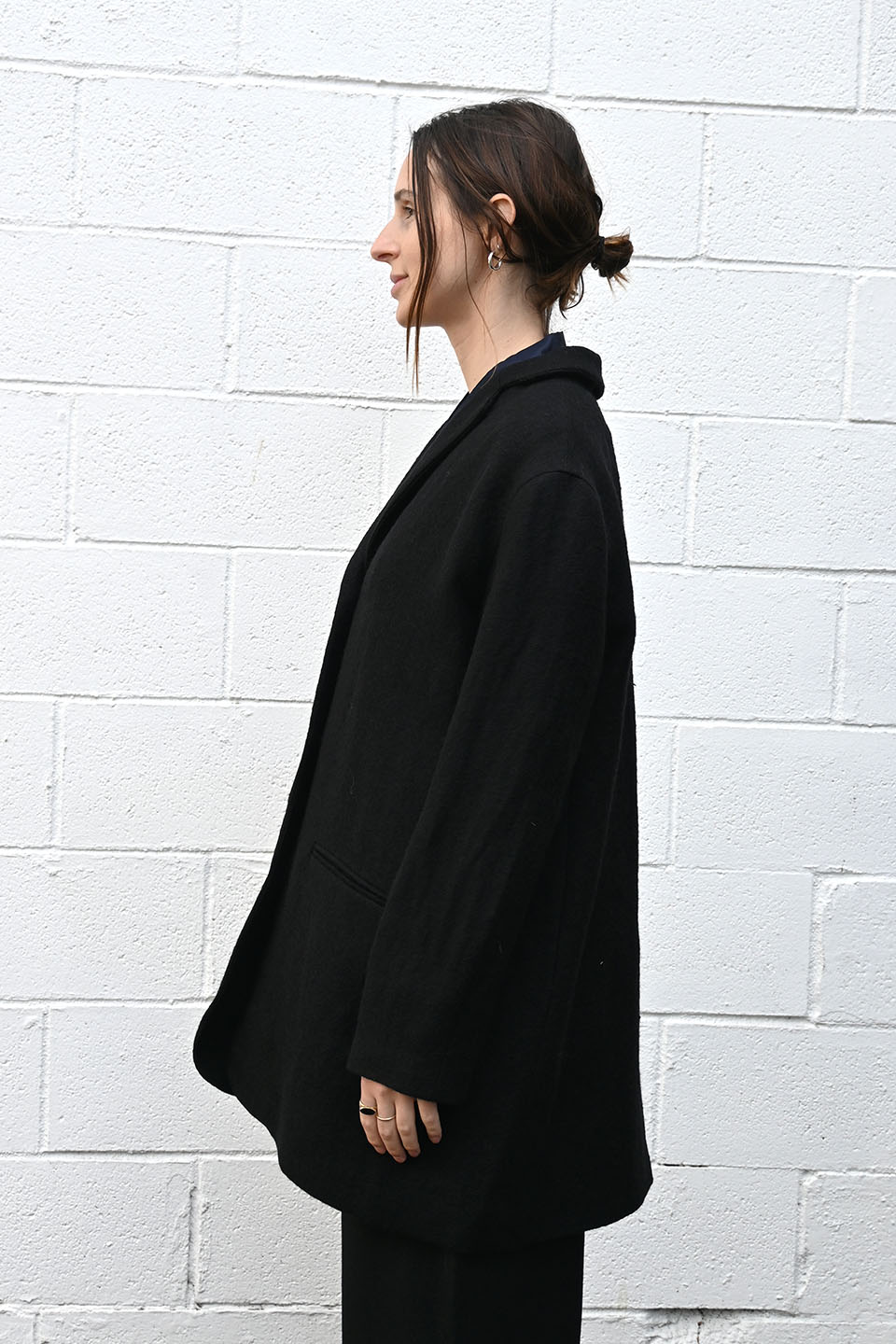 P1940 Coat in Nero