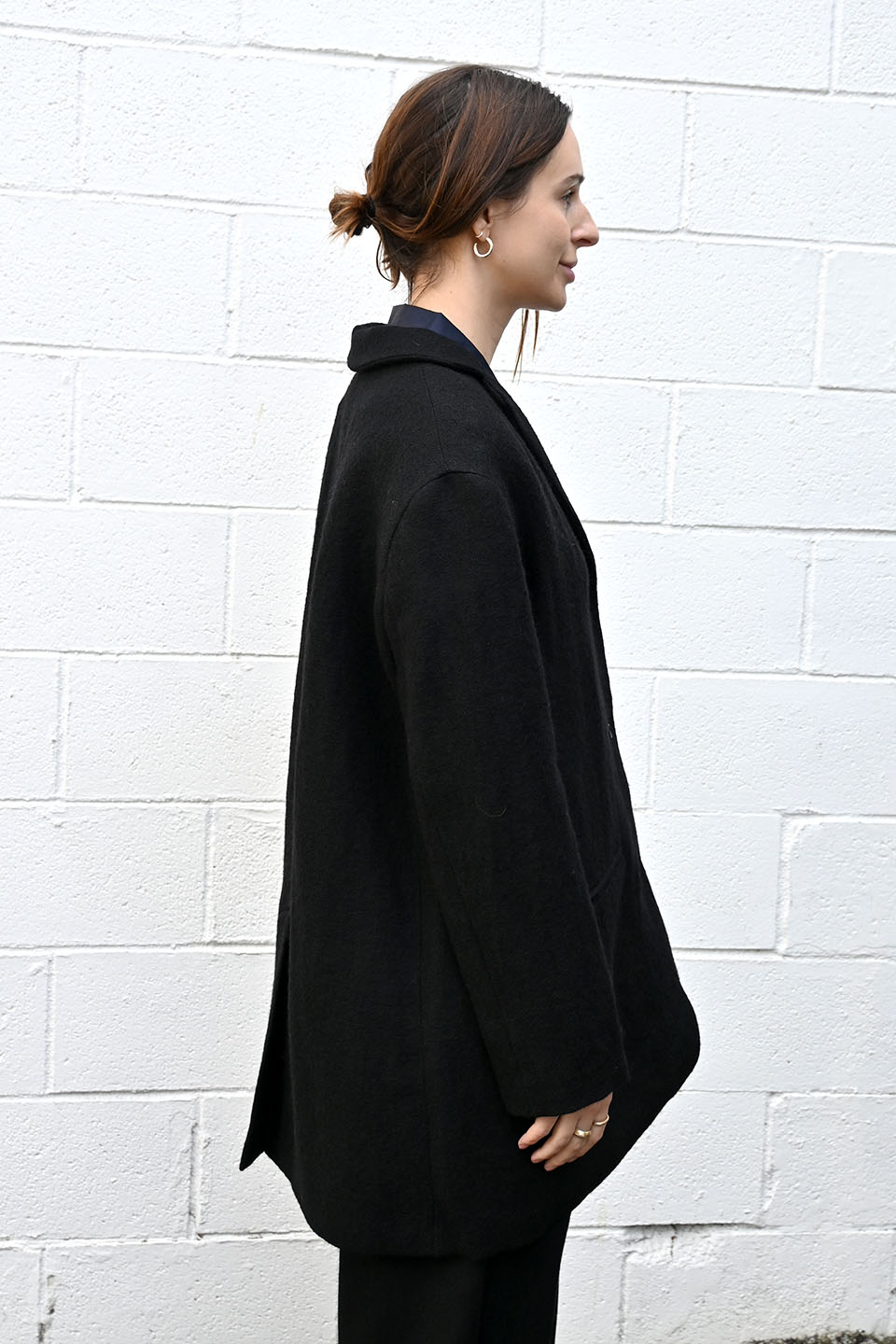 P1940 Coat in Nero