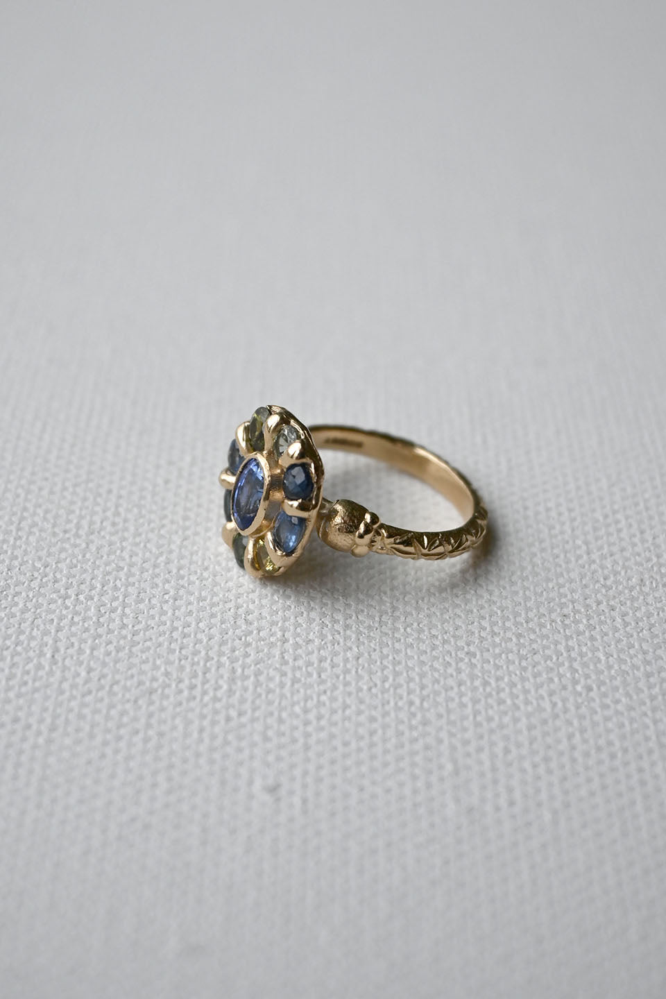 Mega Blue Halo Ring