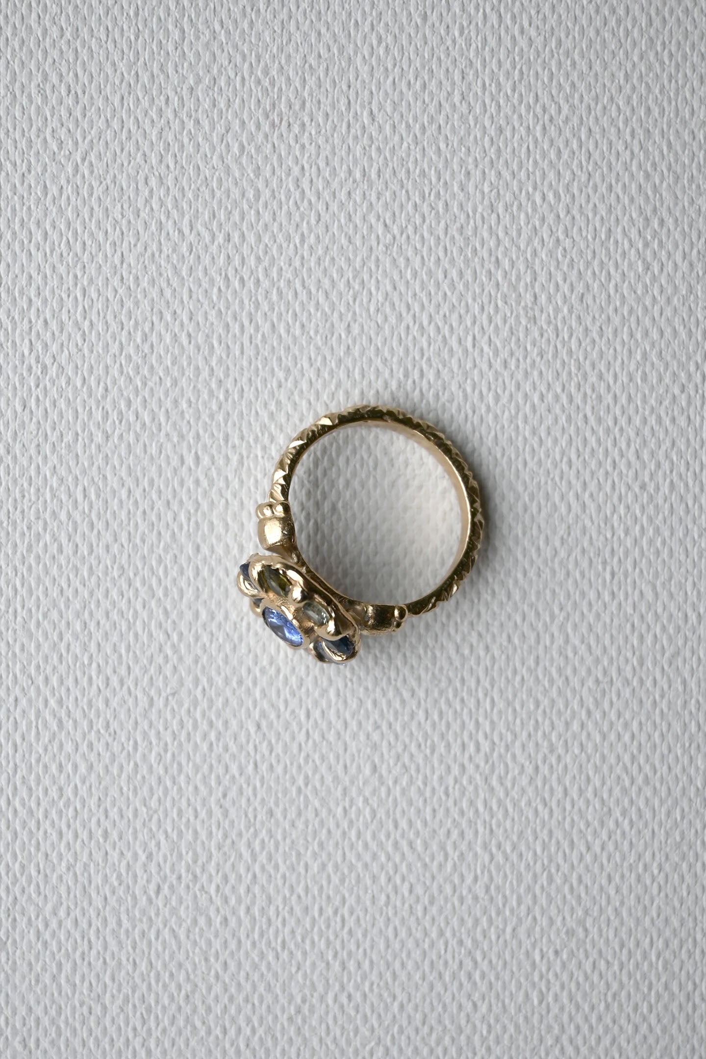 Mega Blue Halo Ring