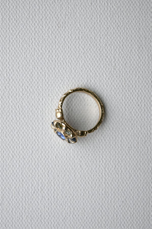 Mega Blue Halo Ring