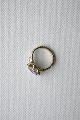 Mega Blue Halo Ring