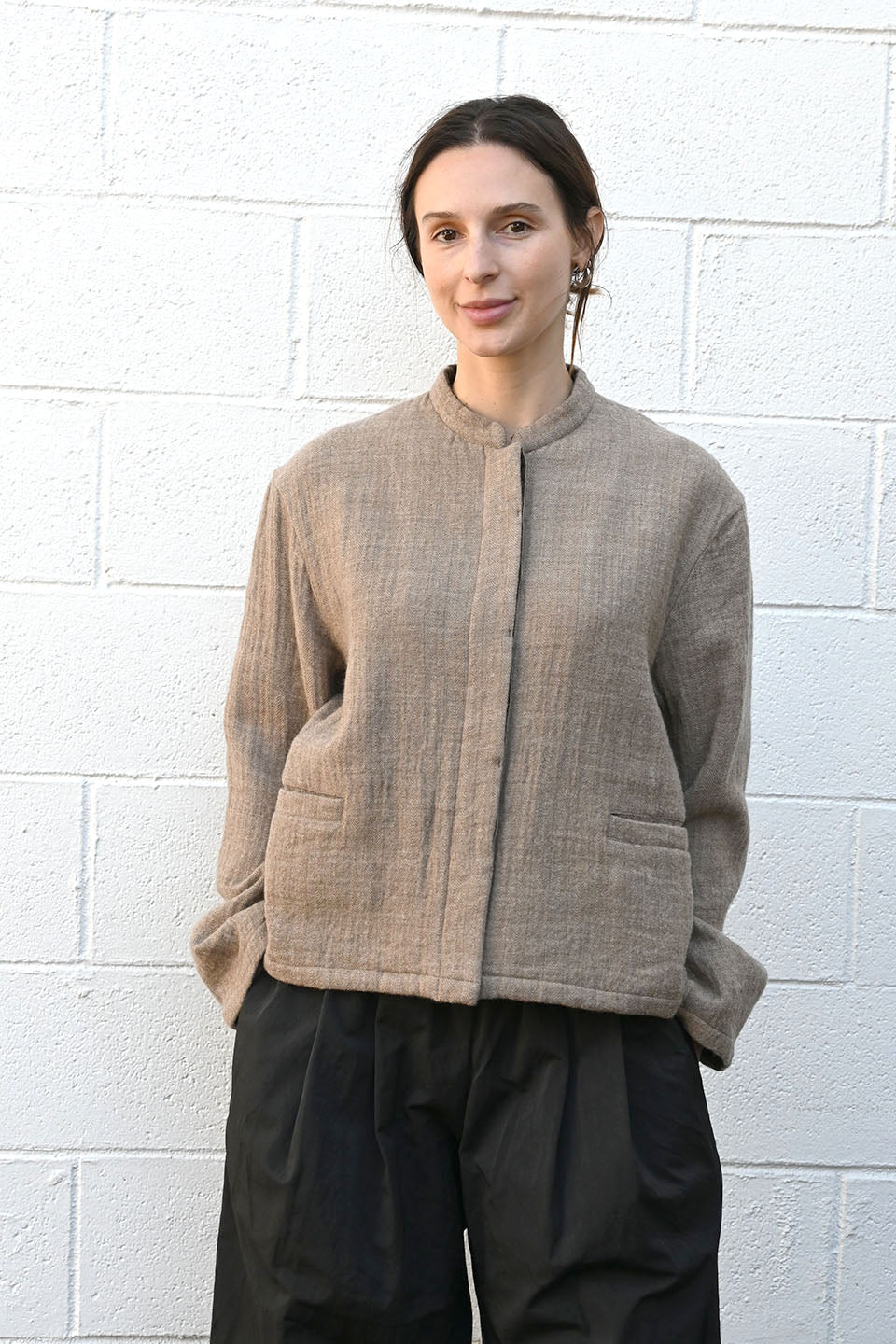 Herringbone Quilted Jacket