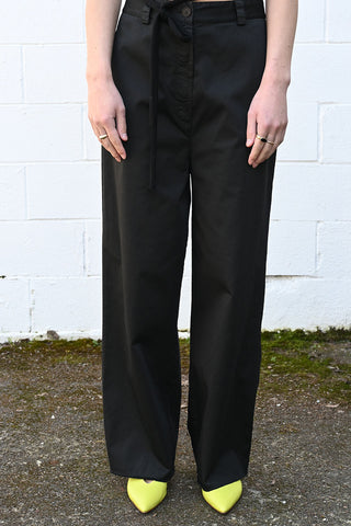 Black Cotton Pants