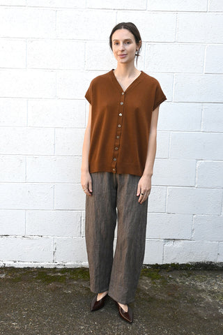 P1958 Pants Ecru Caffe Herringbone