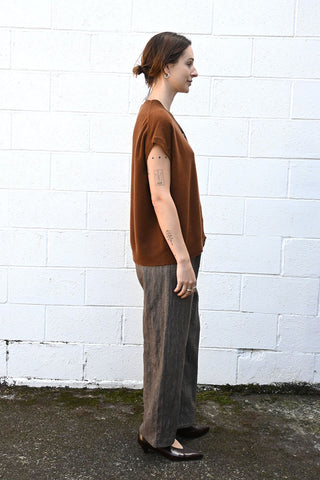 P1958 Pants Ecru Caffe Herringbone