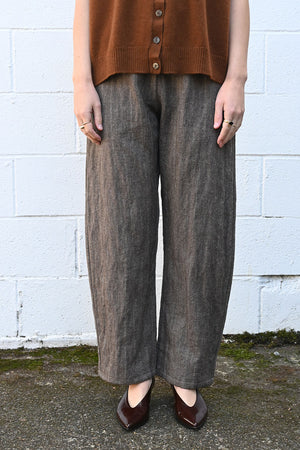 P1958 Pants Ecru Caffe Herringbone