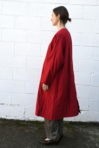 Crimson Quilted Coat