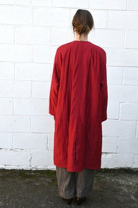 Crimson Quilted Coat