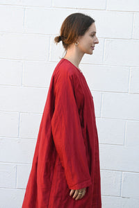 Crimson Quilted Coat