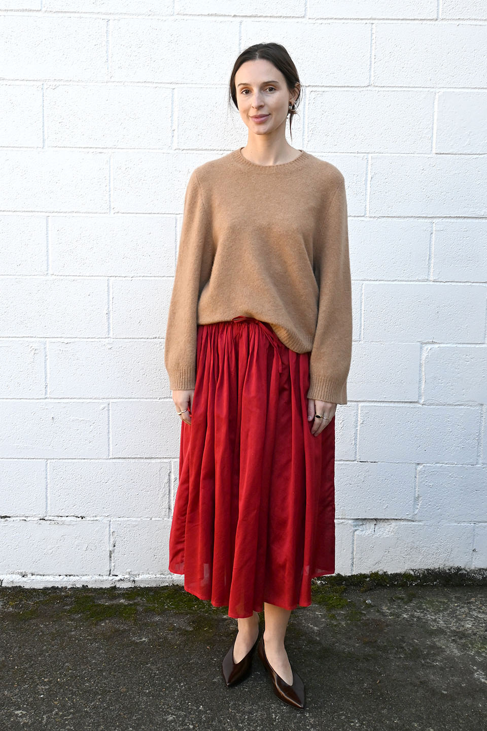 Full Crimson Skirt