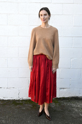 Full Crimson Skirt