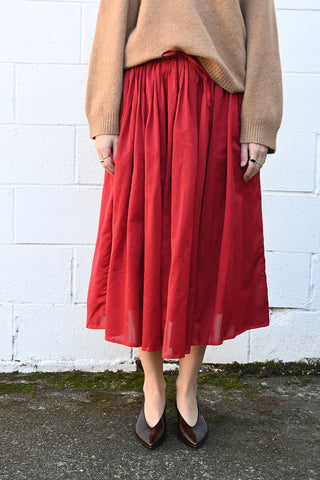 Full Crimson Skirt