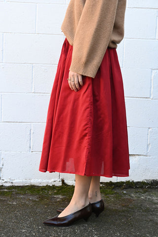 Full Crimson Skirt