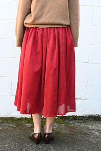 Full Crimson Skirt