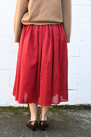 Full Crimson Skirt