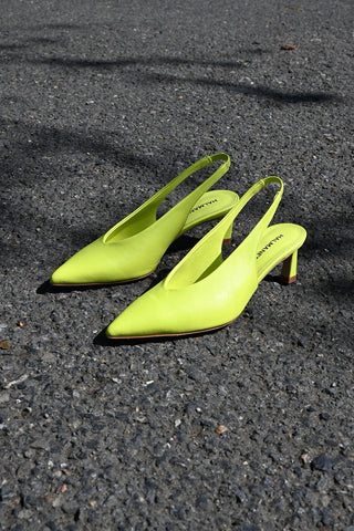 Vale Lime Slingbacks