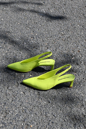 Vale Lime Slingbacks