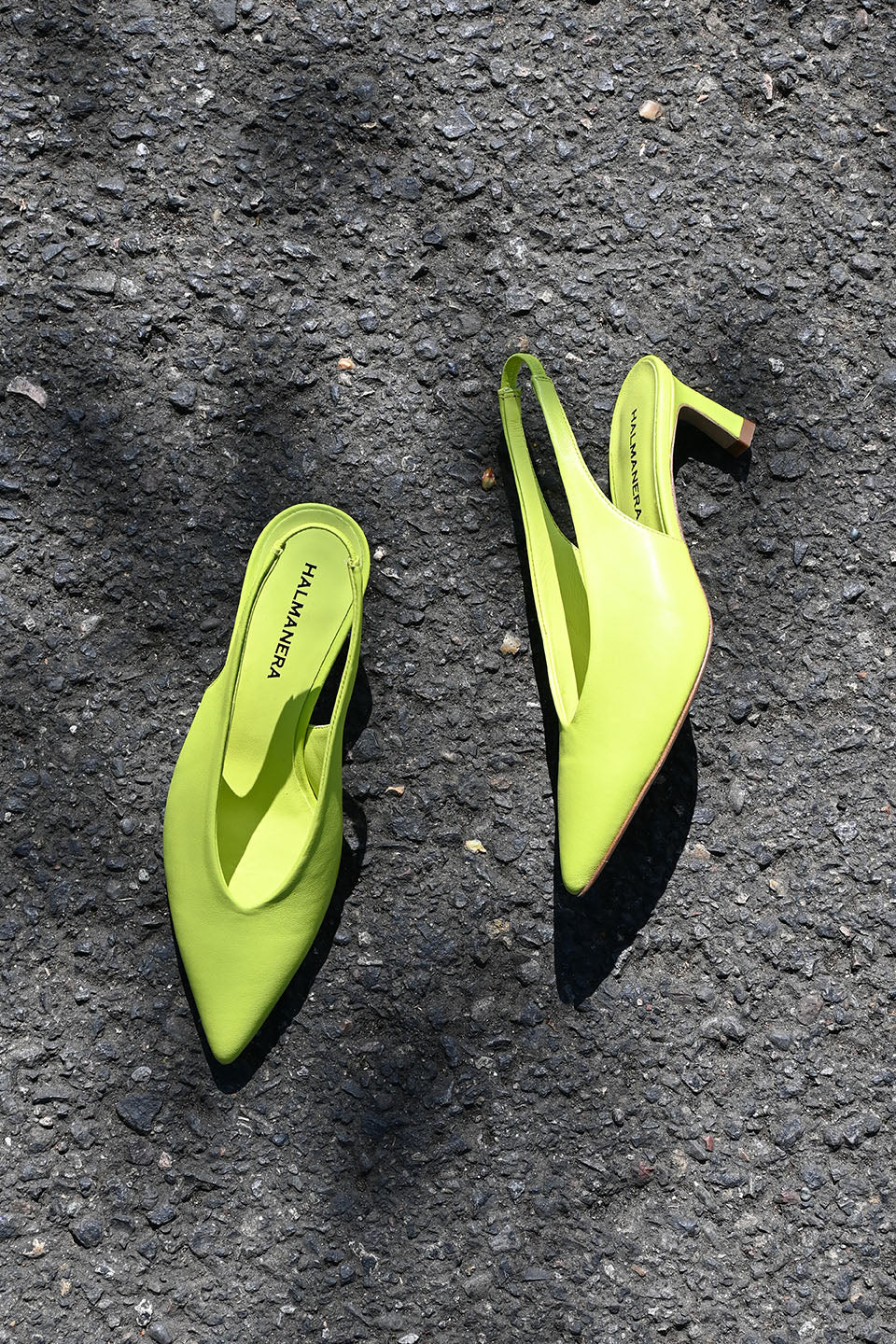 Vale Lime Slingbacks