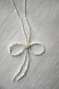 Mother of Pearl Bow Necklace