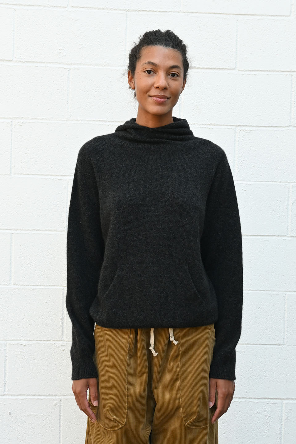 Cashmere Hoodie Charcoal