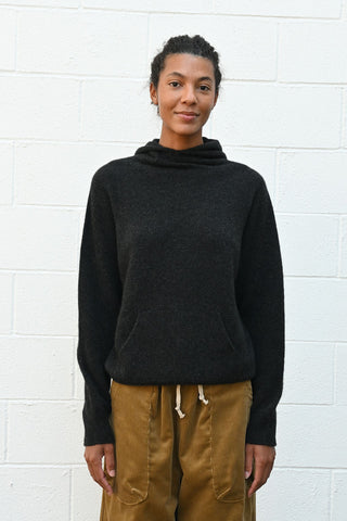 Cashmere Hoodie Charcoal