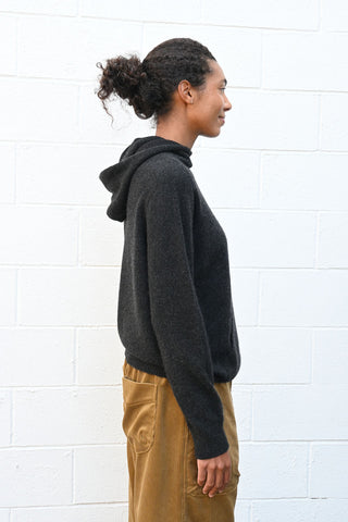 Cashmere Hoodie Charcoal