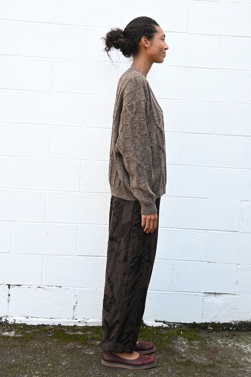 Cable Crew Neck Sweater