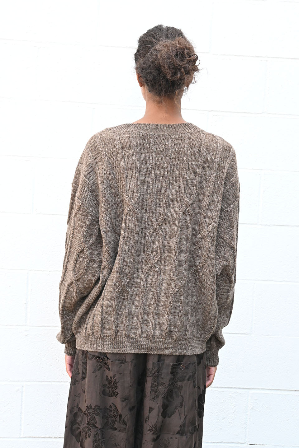 Cable Crew Neck Sweater