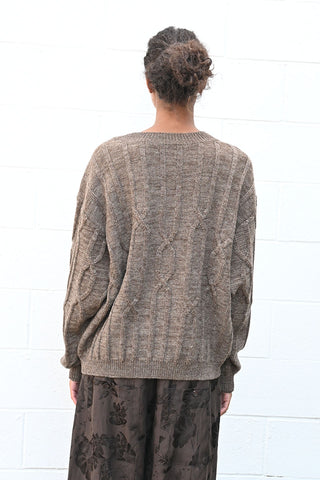 Cable Crew Neck Sweater