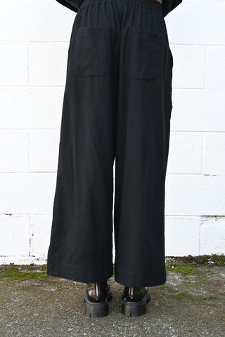 Wide Easy Pants in Black