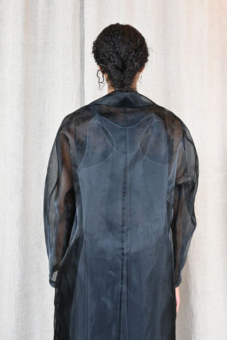 Sheer Lace Dress Coat