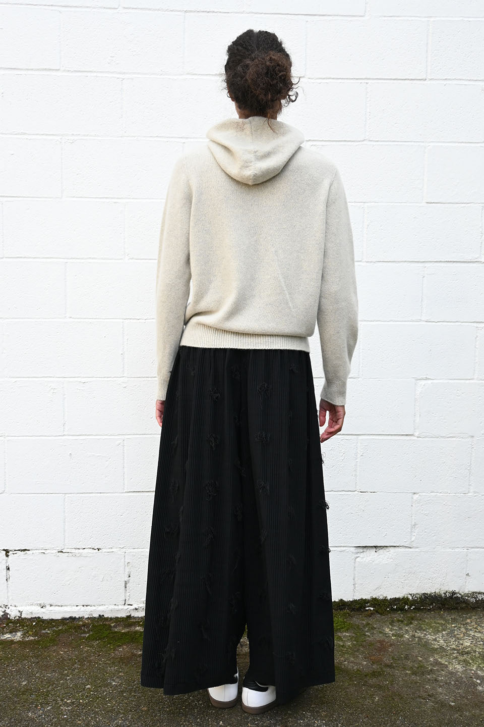 Crushed Floral Pleated Trousers